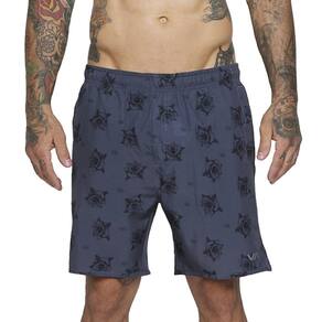 Bermuda RVCA Benj Yogger 17" SM25 Masculina Preto