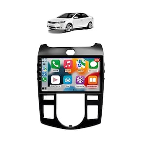 Kit Multimidia Cerato 2009 / 2013 Ar Digital AndroidAuto 9 Pol BT USB FM - Roadstar 908BR