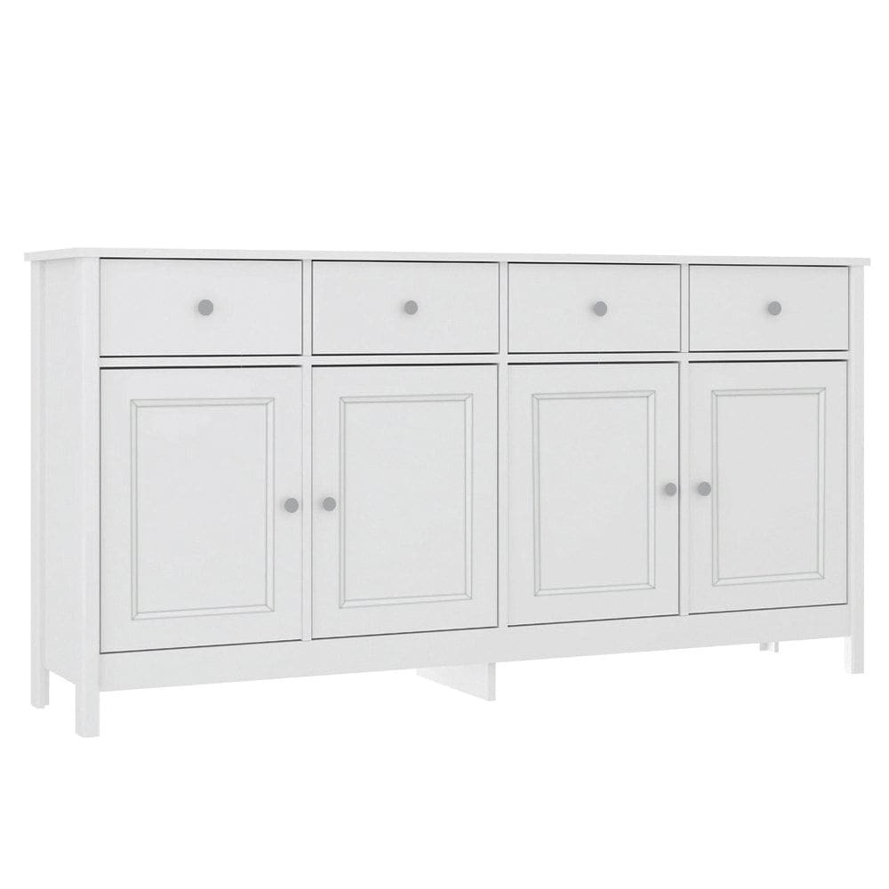 Balcao Buffet 4 Portas 4 Gavetas 154 cm R626 Branco Dtall