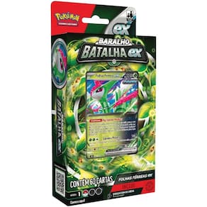 Pokemon Deck de Batalha TCG Folhas Ferreas Ex - 003 Copag 60 Cartas