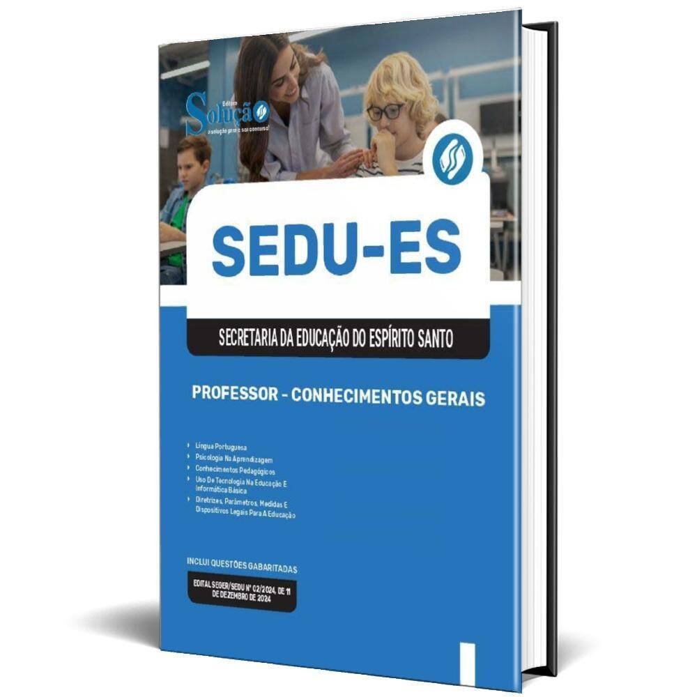 Apostila Sedu Es 2025 - Professor - Conhecimentos Gerais