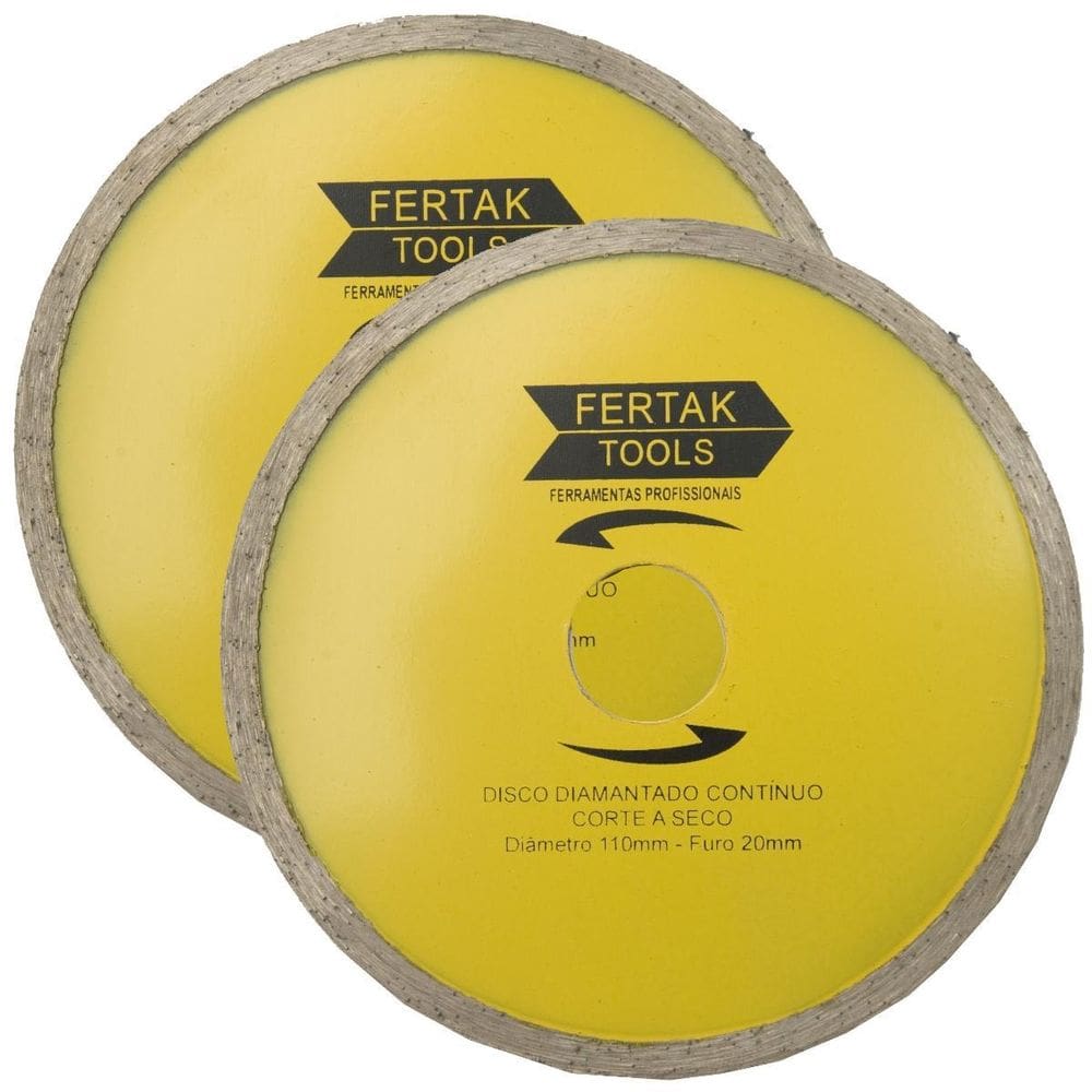 Disco De Corte Diamantado Continuo 110X20Mm Kit 02 Un