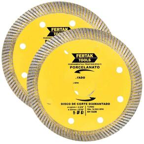 Disco De Corte Para Porcelanato 110X20Mm Kit 02 Un