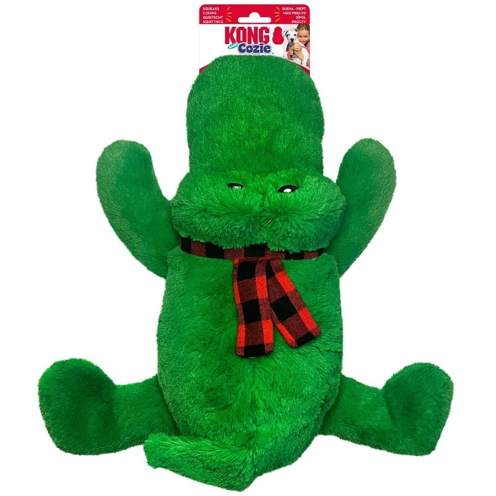 Pelucia Kong Holiday Cozie Jumbo Brinquedo Para Cachorro X-Grande - Jacaré