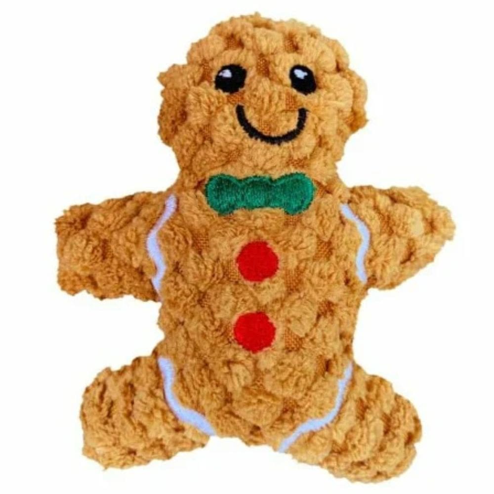 Pelúcia Kong Holiday Scrattles Brinquedo Com Chocalhos e Catnip Para Gatos - BISCOITO