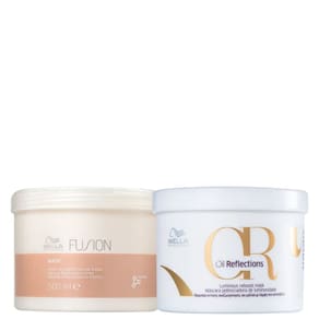 Kit Máscaras Wella Professionels Oil Reflection Fusion Duo Salon