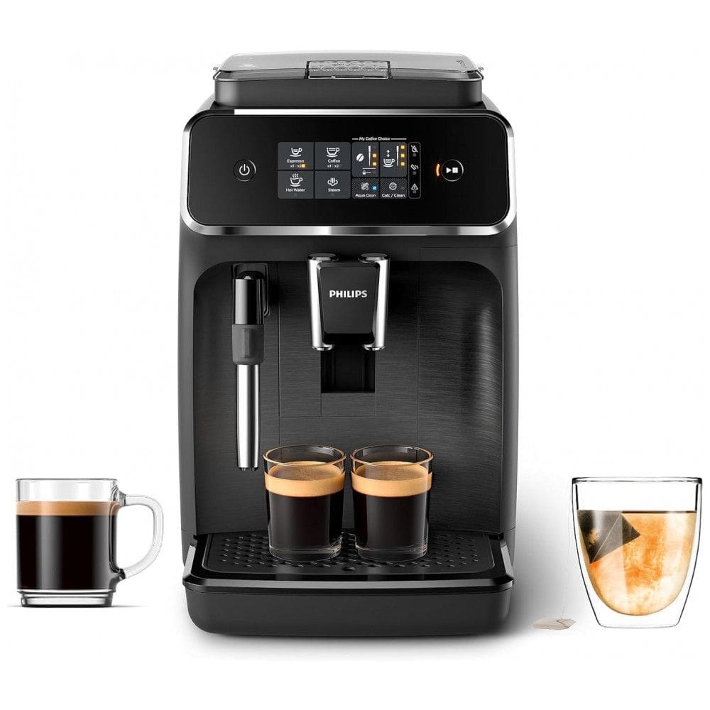 Máquina de Café Expresso com Painel Digital e Bocal de Leite, 110V, Philips EP222014, Preta