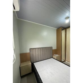 Cabeceira Estofada Casal 10 Blocos Não é Segredo Veludo Marrom Claro 140x120