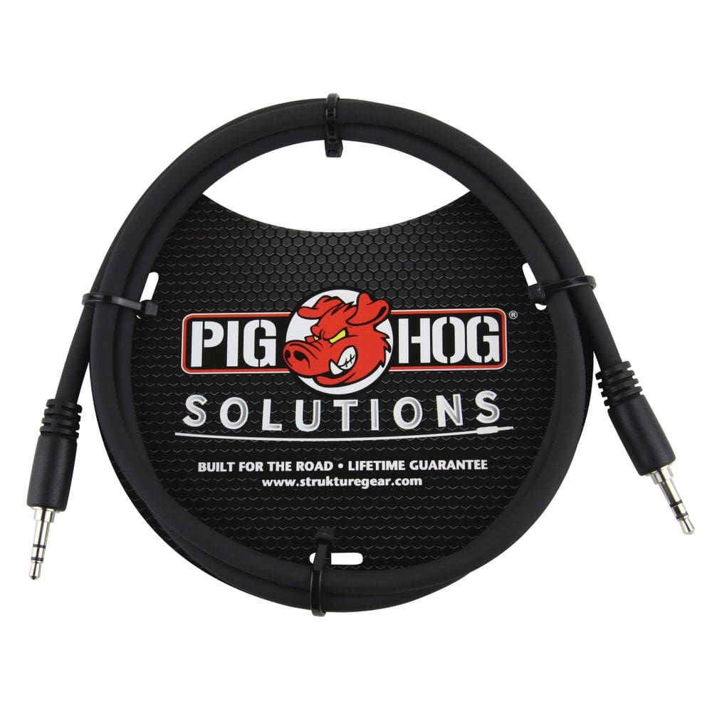 Cabo adaptador Pig Hog Solutions 3,5 mm TRS para 3,5 mm TRS 1 m