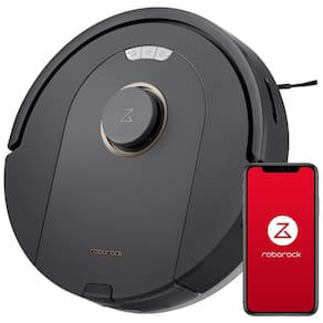 Aspirador Robô e Esfregão com Sucção Forte 5500Pa, Eescova DuoRoller, Navegação LiDAR e Autonomia de 4H, 110V, Roborock Q5 Pro, Preto