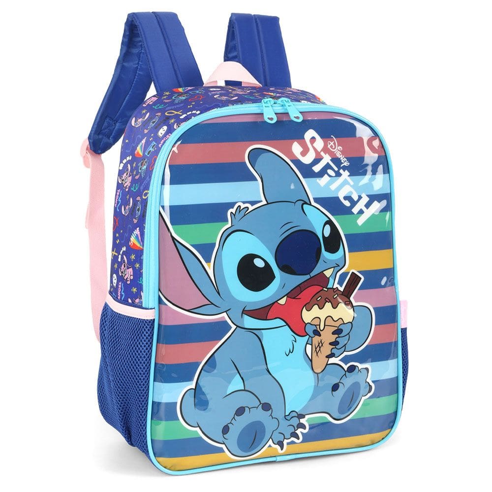 Mochila Azul Un Stitch