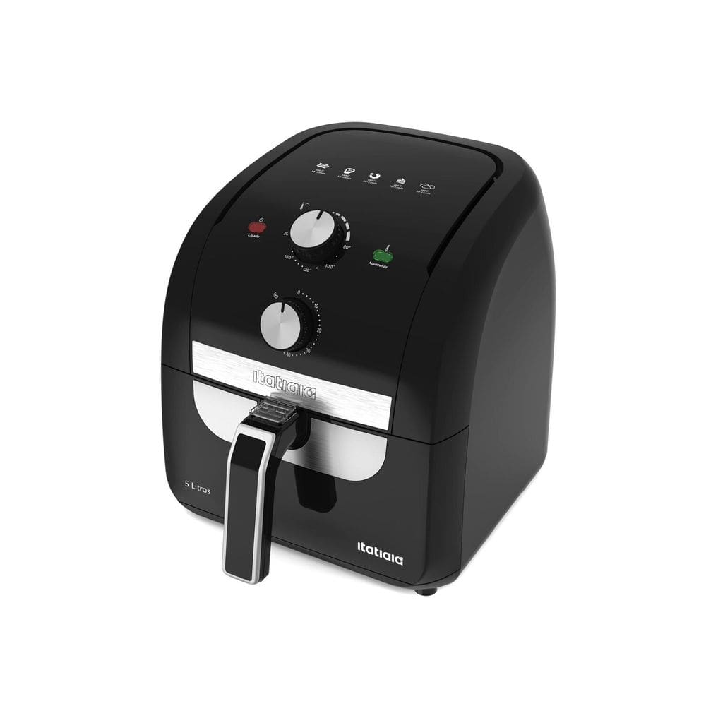 Fritadeira Air Fryer Itatiaia 5l de Inox com Travas