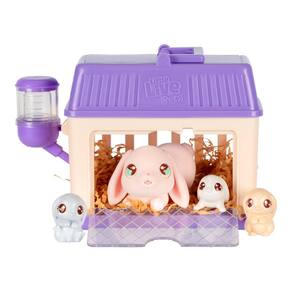 Brinquedo Little Live Pets Mama Surprise Minis Bunny com 2-4 bebês