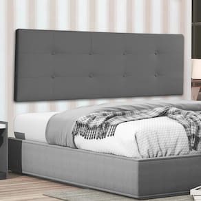 Cabeceira Painel Casal 1,40m Berlim Suede Cinza Dal Poz Estofados