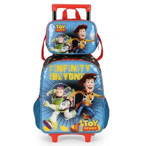 Mochila Escolar Infantil ToyStory Azul e Lancheira