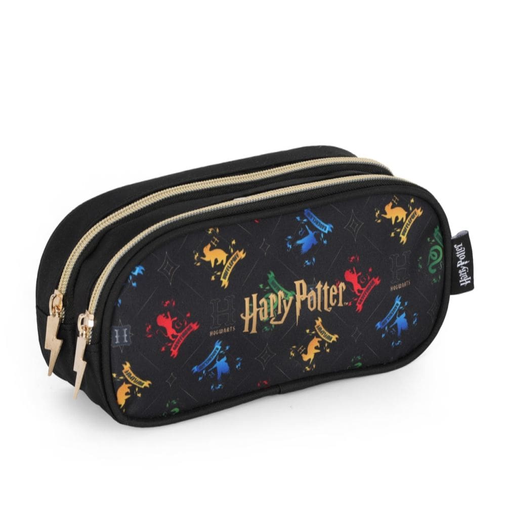 Estojo Harry Potter Infantil Feminino Preto 2 Repartições