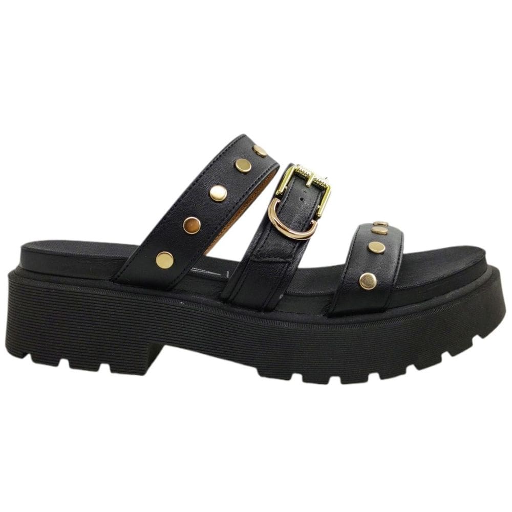 Tamanco Feminino Papete Casual Dia a Dia Trabalho Passeio Solado Flatform Tratorado Conforto Vizzano 6499.118