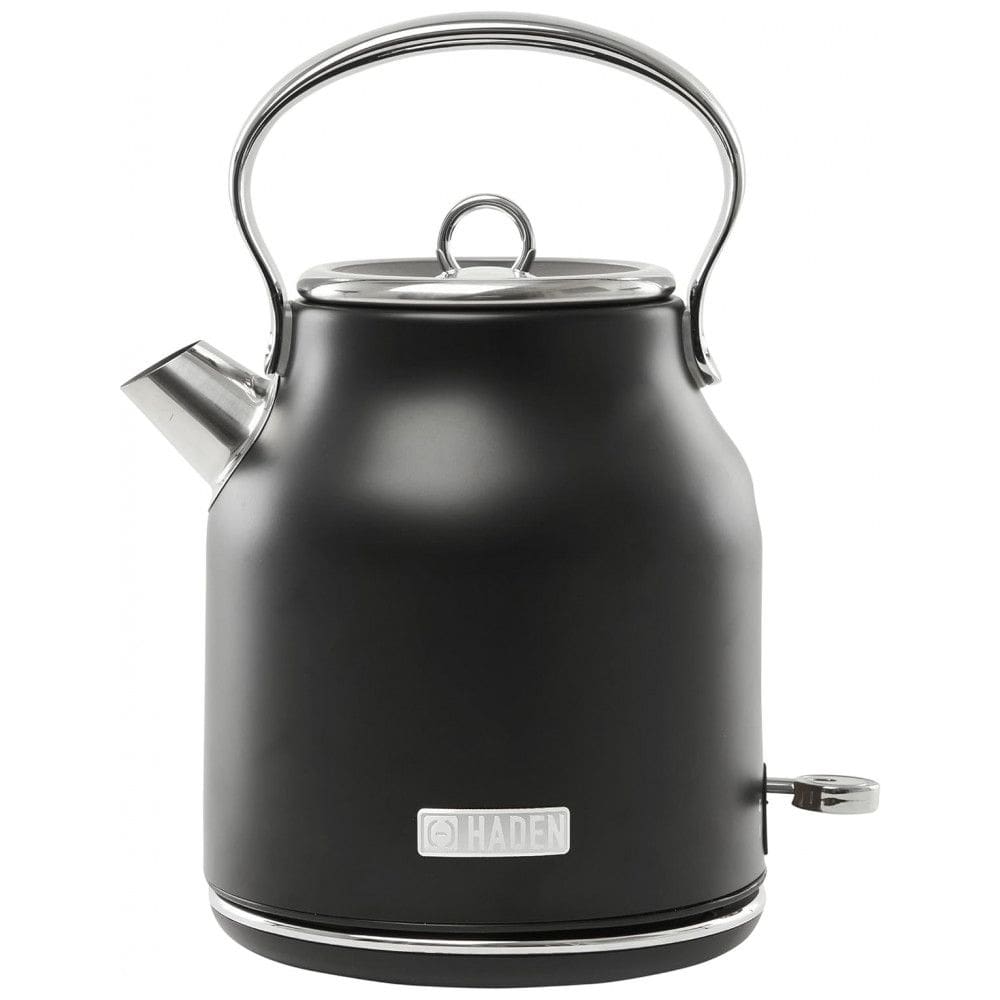 Chaleira Elétrica 1.7L em Aço Inoxidável com Desligamento Automático e Proteção Contra Fervura, 110v, HADEN 75095, Preto