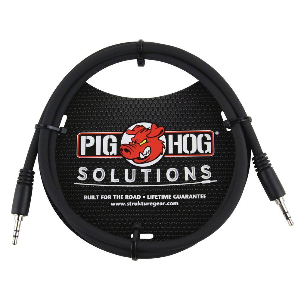 Cabo adaptador Pig Hog Solutions 3,5 mm TRS para 3,5 mm TRS de 9 pés