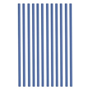 Canudo De Papel Azul Silver 20un