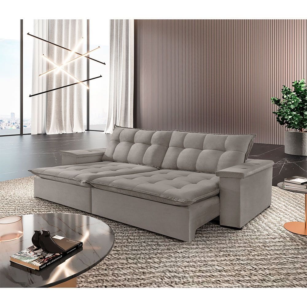 Sofá Estilo Veludo 03 Lugares 02 Módulos de 90cm B25cm Meu Sofá Online