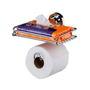 Suporte Papel Higiênico Porta Objetos Ventosa
