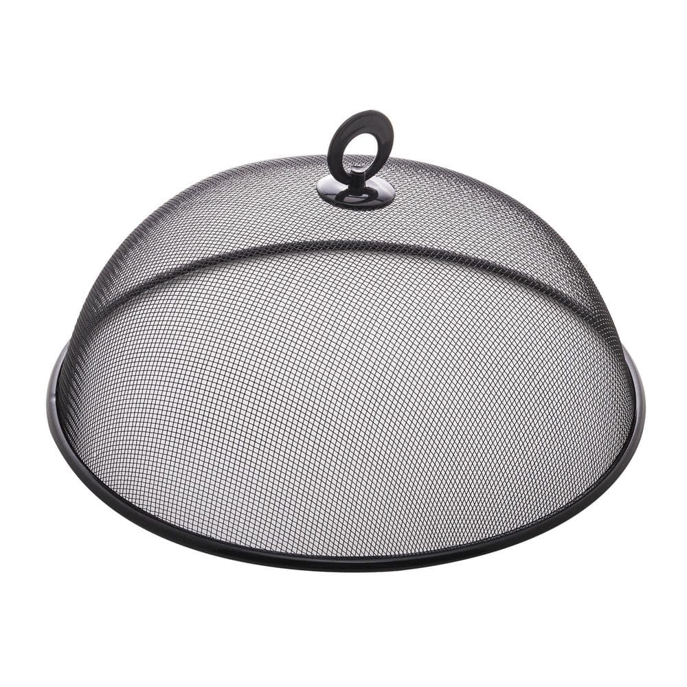 Tela Protetora Para Alimentos De Metal Preta 30X12Cm