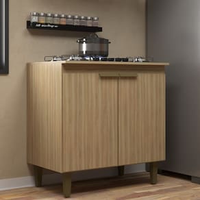 Balcão para Cooktop 2 Portas 80cm Iara J Carvalho