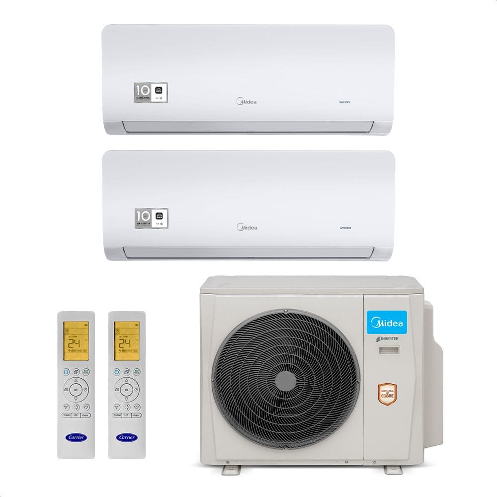 Ar Condicionado Multi Split Inverter Midea Xtreme Save Connect 18000 Btus (1 Evap 9000 e 1 Evap 12000) Quente/frio 220V - 220V