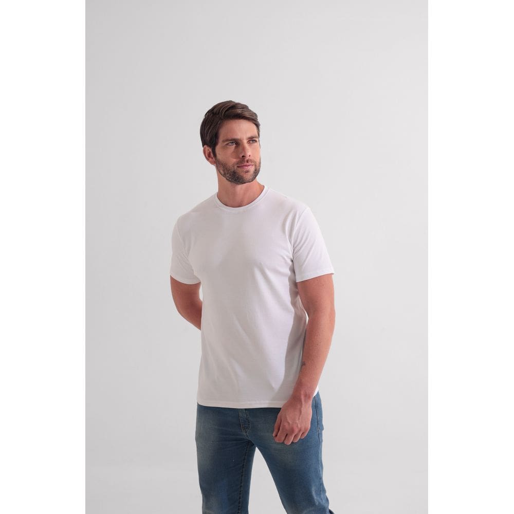 Camiseta Masculina Slim Pima Algodão Peruano Básica