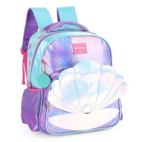 Mochila Costas Escolar Concha Sereia Infantil Meninas Grande