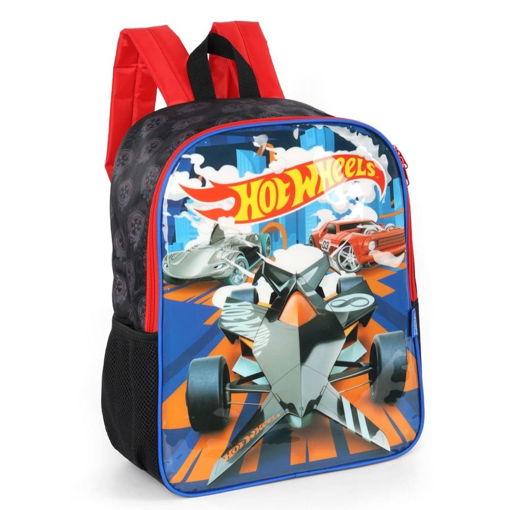 Mochila De Costas Escolar Carros Corrida