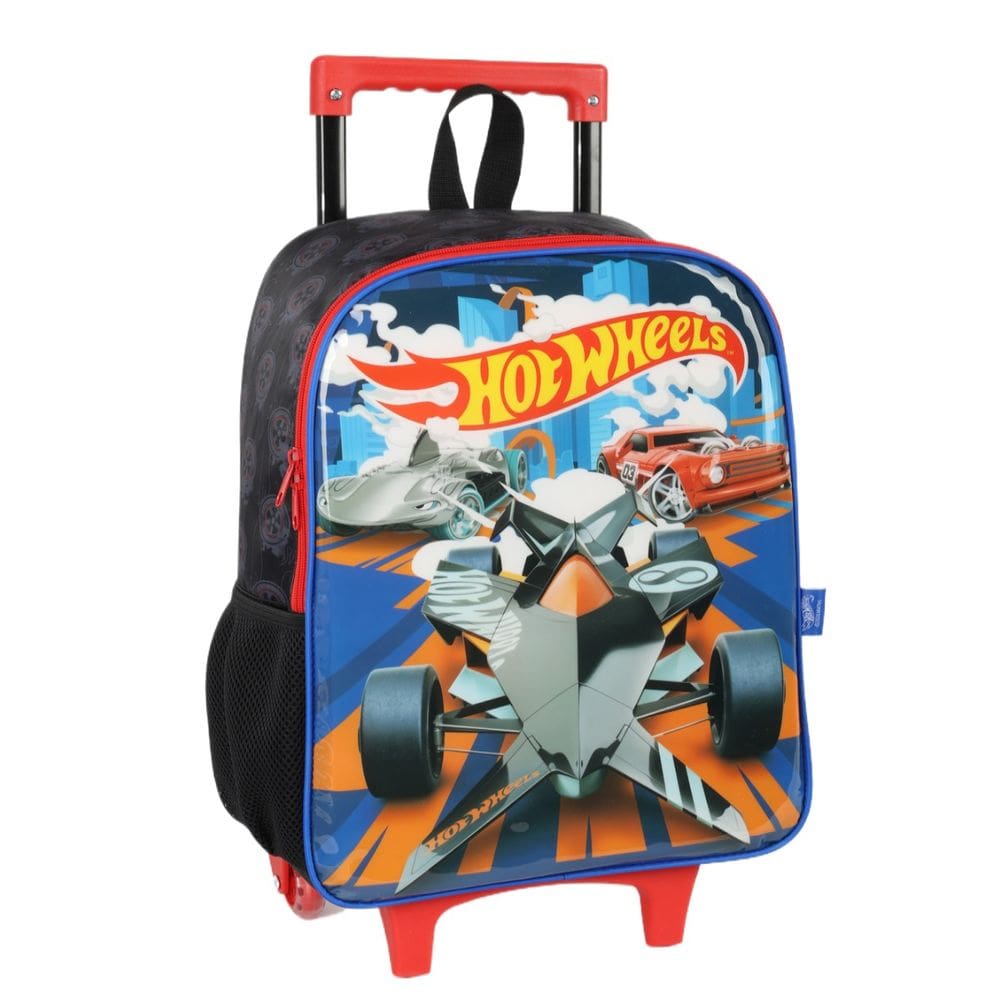 Mochila De Rodinha Escolar Carros Corrida