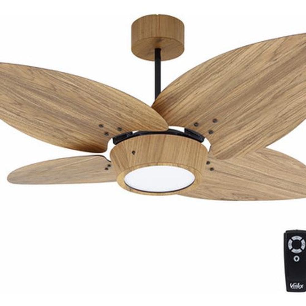 Ventilador Teto Controle Remoto Madeira Mogno 122cm 127v