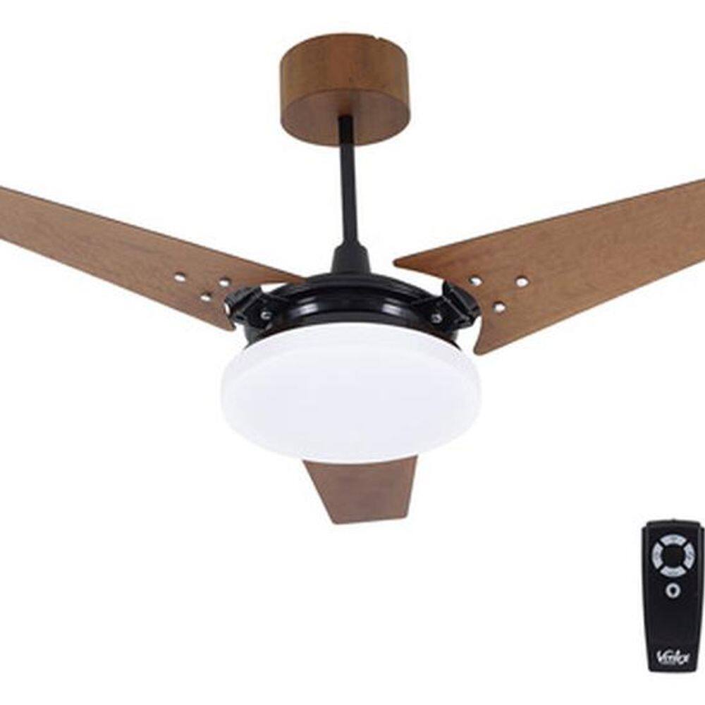 Ventilador Teto Controle Remoto 101cm Madeira Wood 127v