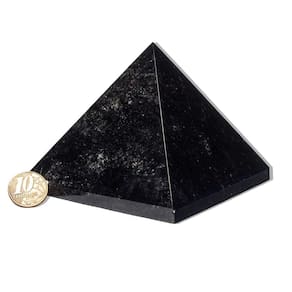 Pirâmide Obsidiana Negra 9 a 10cm entre 650 a 700g Classe A