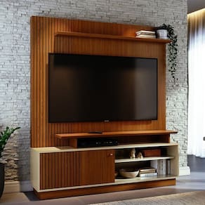 Home Theater para Tvs até 65 Pol Ares Cinamomo/Off White