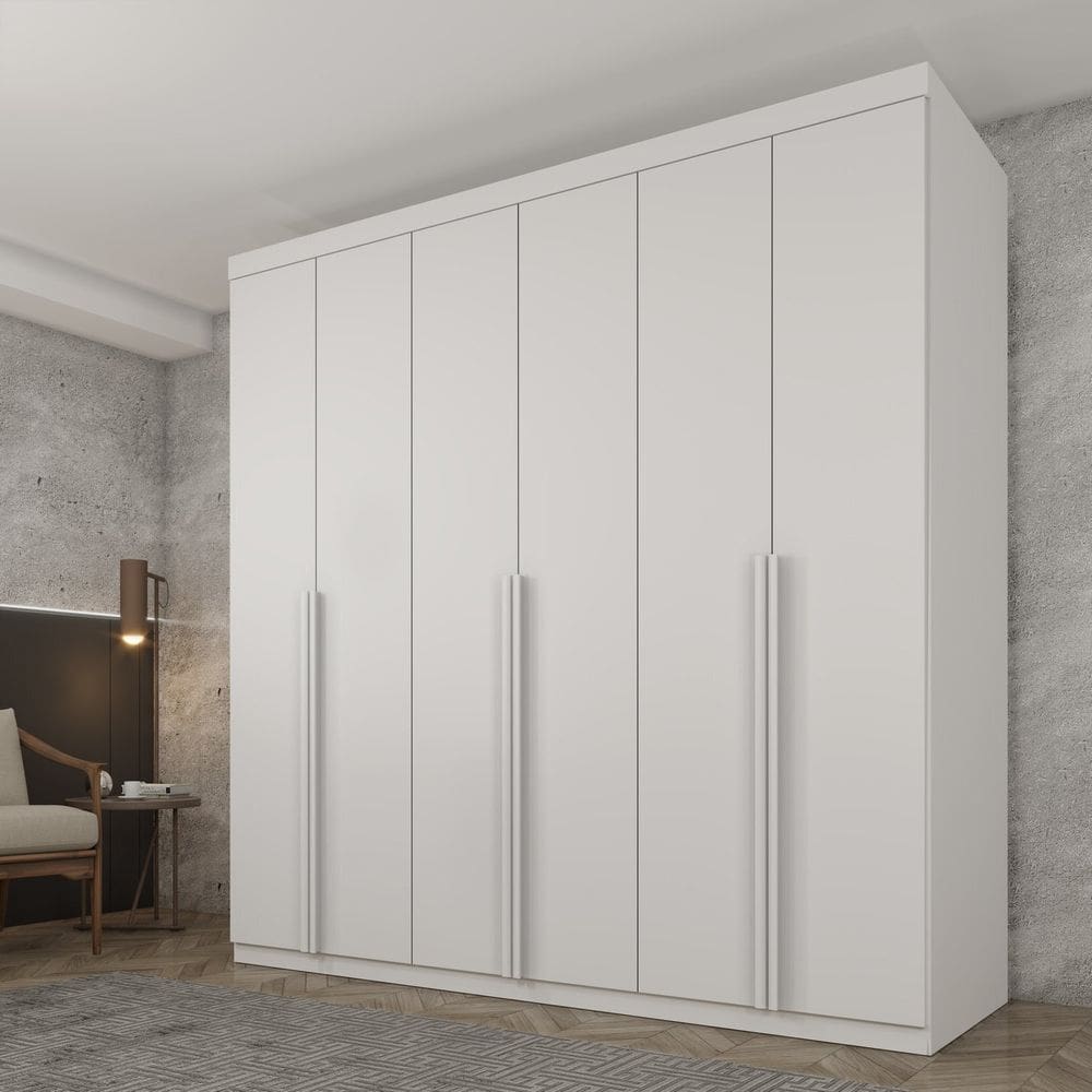 Guarda Roupa 6 Portas 218cm Milano Espresso Móveis Neve