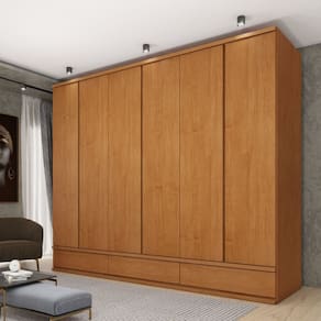 Guarda Roupa 6 Portas Toquio 270x238x56 Cm Cinamomo