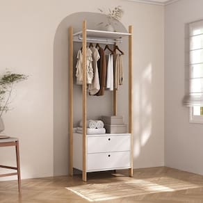 Guarda-roupa Closet Modulado Magno 2 Gavetas Branco