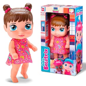 Boneca Baby Belatrix Bebê Em Vinil Com 18cm Menina Silmar