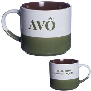 Caneca Avô Sua Sabedoria É Um Manual De Vida Porcelana 450ml