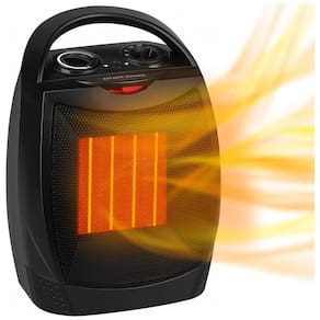Aquecedor Elétrico Portátil Silencioso e com Aquecimento Rápido, 750 1500W, 110v, GIVEBEST SH 01, Preto