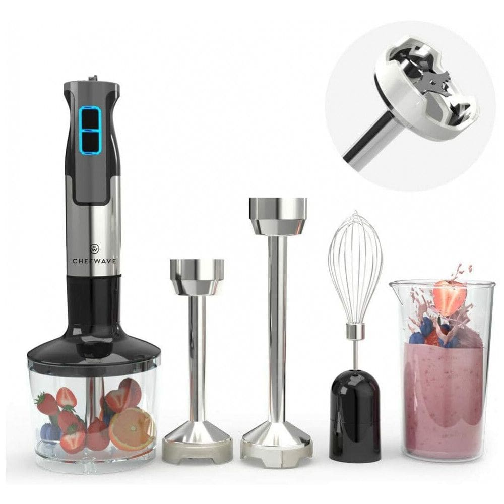 Mixer 5 em 1 com 9 Velocidades e Acessórios, 500W, 110v, CHEFWAVE, Preto