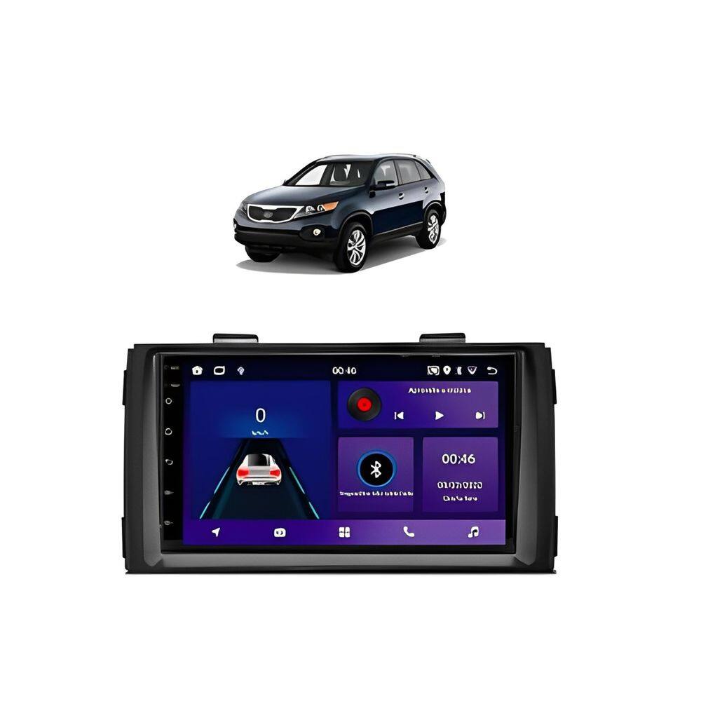 Kit Multimídia Sorento 2009 / 2012 7 Pol Android GPS Carplay - 701K FirstOption