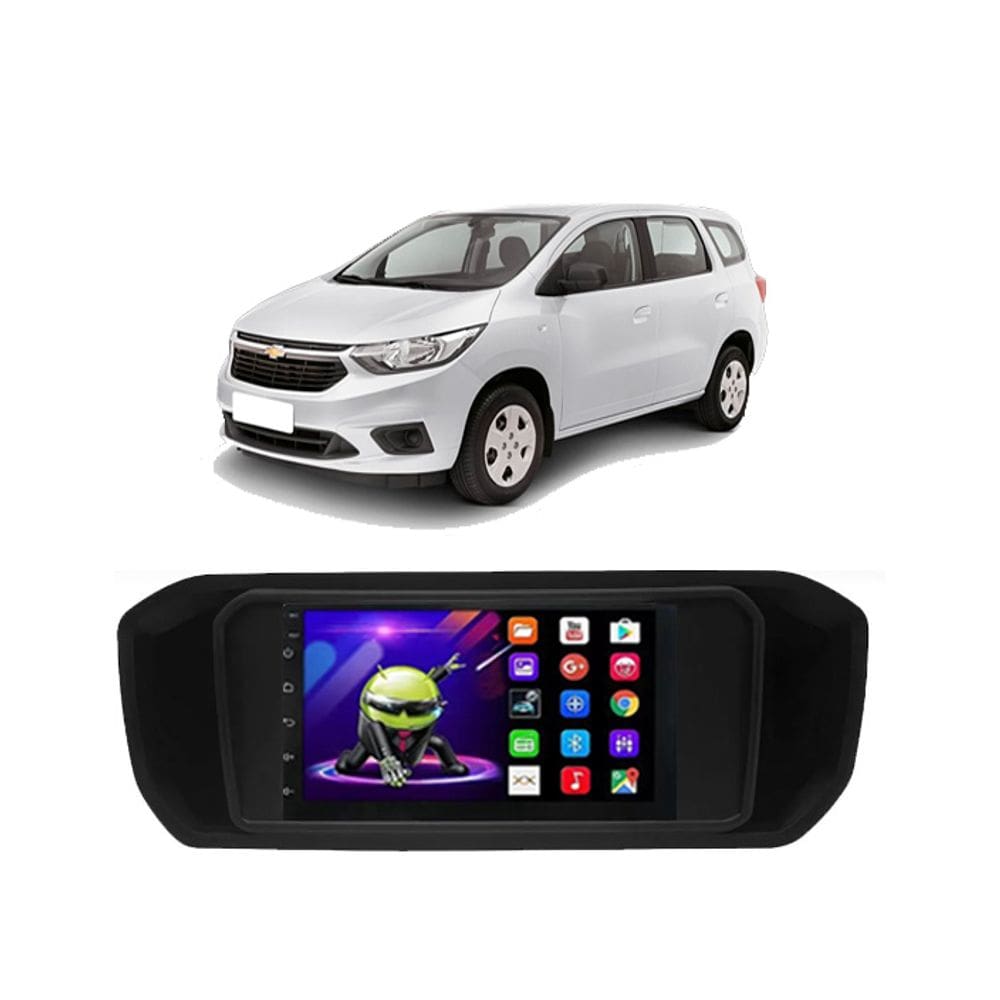 Kit Multimídia Spin 2019 / 2023 LS LT 7 Pol Android Carplay 2/32GB - 701K FirstOption
