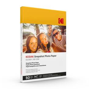 Papel fotográfico KODAK Glossy 5x7" (13x18cm) 180gsm 50 folhas