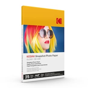 Papel fotográfico KODAK Glossy 4x6 polegadas 180gsm 25 folhas (41303)