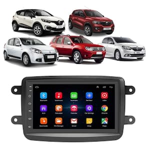 Kit Multimídia Captur Duster Oroch Android 7 Pol 2/32GB Carplay - 701K FirstOption