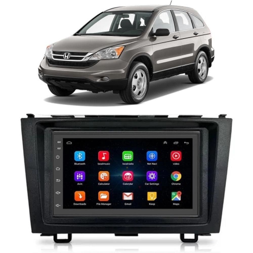 Kit Multimídia CRV 2007 / 2011 Android 7 Pol 2/32GB Carplay - 701K FirstOption